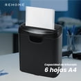 thumbnail image 4 of Trituradora de Papel - Máquina Destructor de Documentos con 4 cuchillas afiladas - Máquina de corte cruzado - Fácil de utilizar - Ideal para casa o negocio - Tritura tarjetas de crédito - 5mm - P2, 4 of 6