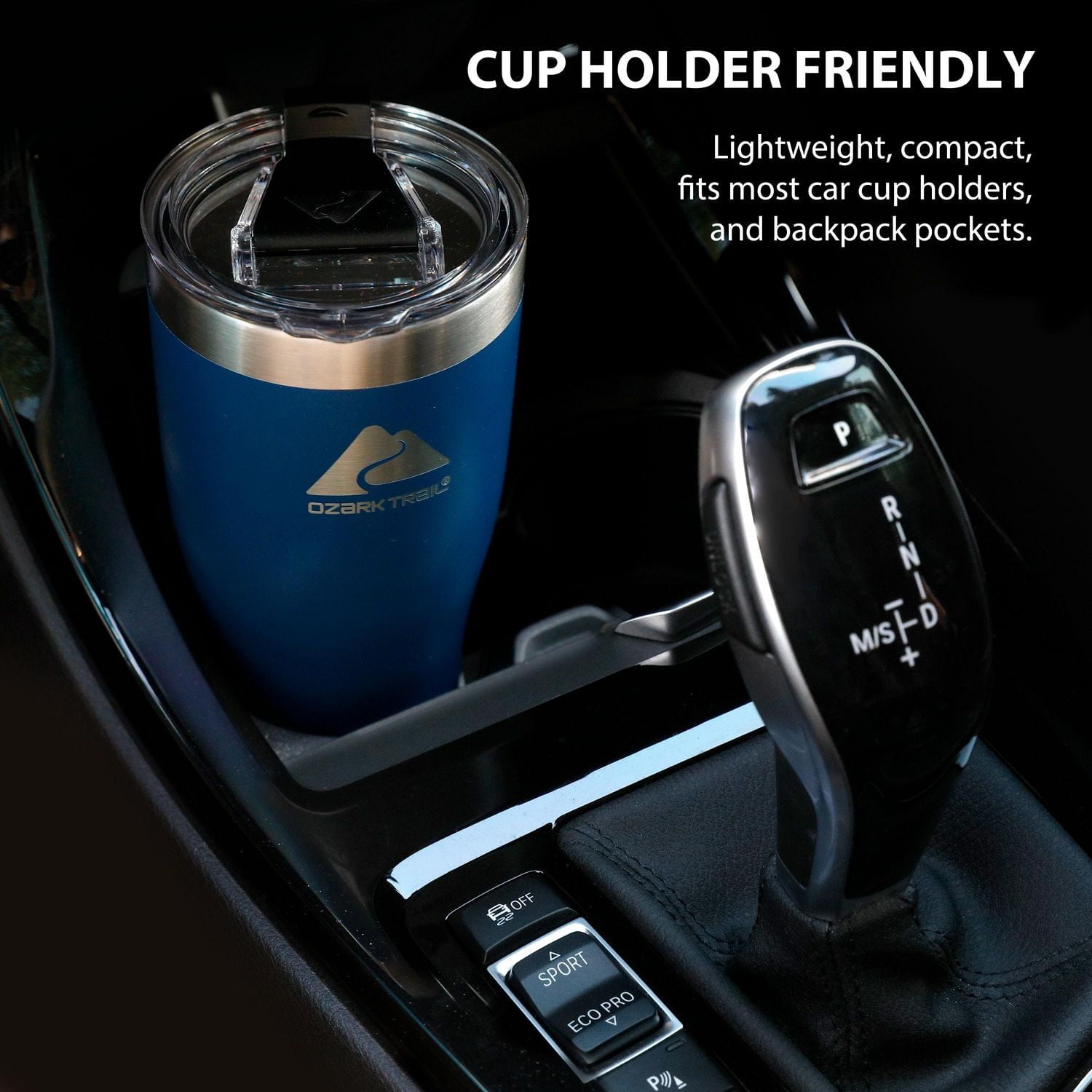 Ozark Trail Stainless Steel Vacuum Tumblers, 20 oz, Blue