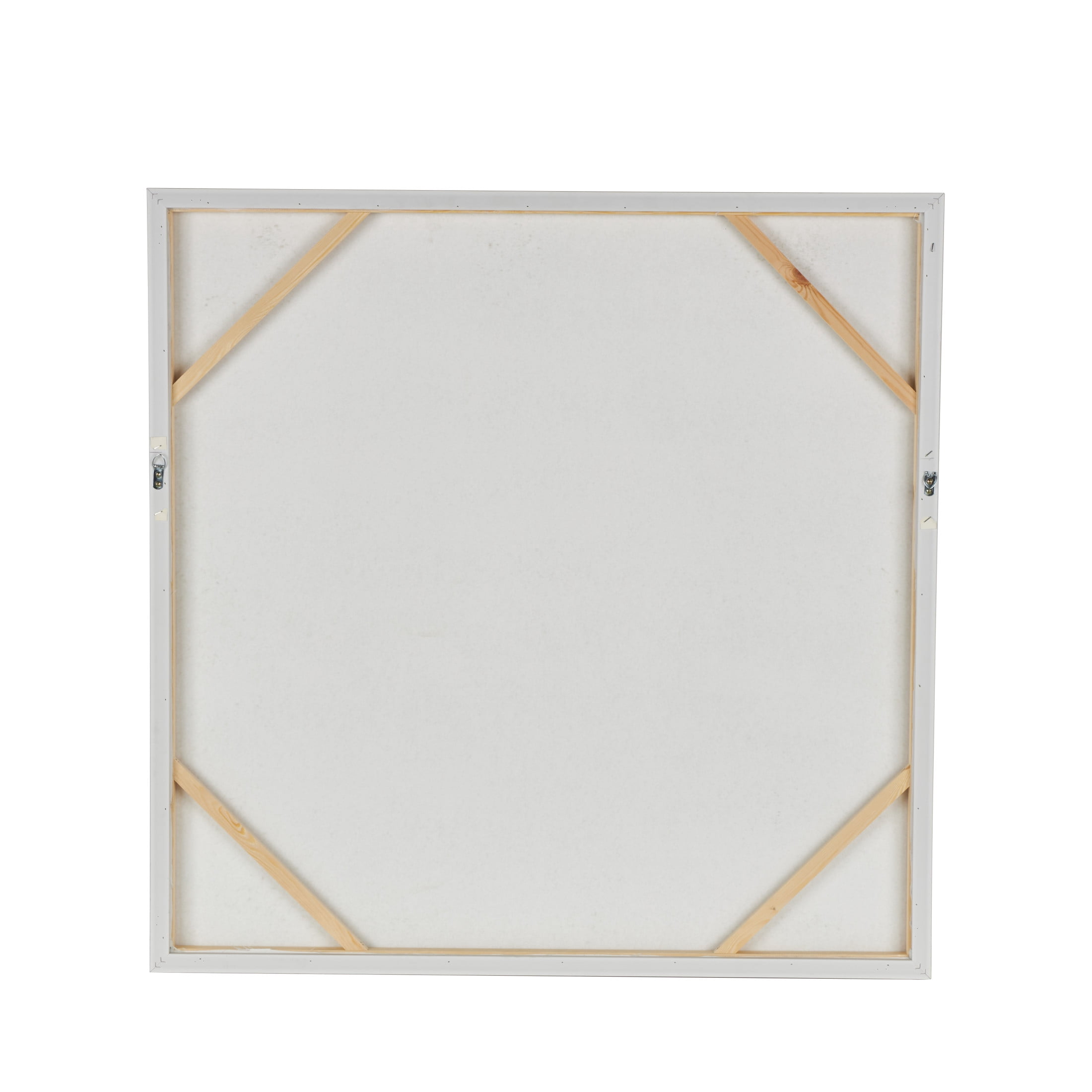 40" x 40" Wave Nautical Framed Wall Art with Silver Frame and White Accents, by DecMode