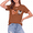 Brown-1, variant on MOUSYA Halloween Shirts for Women Cute Ghost Shirt Fall Pumpkin T-Shirt Coffee Lover Graphic Tees Casual Short Sleeve Tops