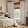 thumbnail image 3 of TURCURNO Memory Trained Pinch Pleat Linen Curtains for Living Room, 84 Inch Length 2 Panels Set Soft Textured Light Filtering Cream Curtains, Natural, 3 of 10