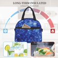 thumbnail image 5 of Xecao Blurred Star Snow Christmas Print Insulated Lunch Box, Lunch Cags Lunch Bag Featuring An Adjustable Shoulder Strap, 5 of 5