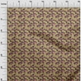 thumbnail image 3 of oneOone Cotton Cambric Light Brown Fabric Tropical Leaf Fabric For Sewing Printed Craft Fabric By The Yard 42 Inch Wide, 3 of 5