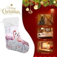 thumbnail image 4 of Coolnut 2 PCS Christmas Stocking Pink Flamingos Big Warm 17.7 x 12 Inch Hanging Xmas Stockings Decoration for Family Holiday Party Ornaments Decor Fireplace, 4 of 7