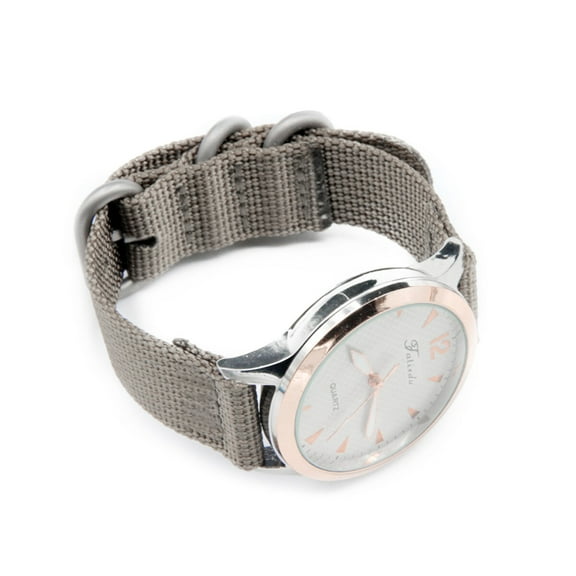 FELTECHELECTR 1Pcs Watch Strap Watch Band Khaki 12.5x0.7in 2-Joint Mechanically Braided Wristband