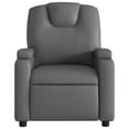 thumbnail image 5 of vidaXL Fauteuil Inclinable de Massage en Similicuir Gris, 5 of 5