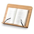 thumbnail image 3 of Bamboo Book Holder, Bamboo Foldable Book Stand, 5 Angle Adjustable Book Holder Tray For Tablet, Textbook, Music, Book Stands, 3 of 8