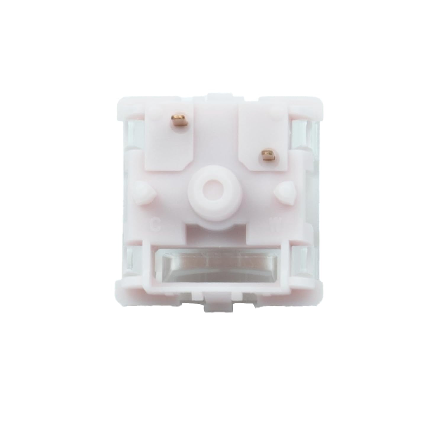 GATERON Jelly Series Keyboard Switches, Linear Tactile Silent RGB LED 5 Pin Factory Pre-lubed Full POM Key Switches for MX Mechanical Keyboard (Strawberry,110pcs)