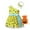 Yellow, variant on Coerni Toddler 3 Piece Caveman Cute Dress Outfits Girls Halloween Dog Pumpkin Historical Cavegirl Mesh Tulle Dresses Set
