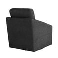 thumbnail image 5 of Studio Living Harvard Modern Swivel Accent Chair, Black Chenille Fabric, 5 of 8