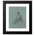 thumbnail image 2 of Johann Peter Krafft 12x14 Black Modern Framed Museum Art Print Titled - Study of a Resting Painter, 2 of 5