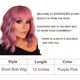 thumbnail image 2 of Peluca ondulada pastel con flequillo al aire para mujer, peluca corta bob violeta y rosa, rizada, ondulada, hasta los hombros, sintética, pelucas coloridas para cosplay para niñas (12, violeta y rosa, 2 of 5