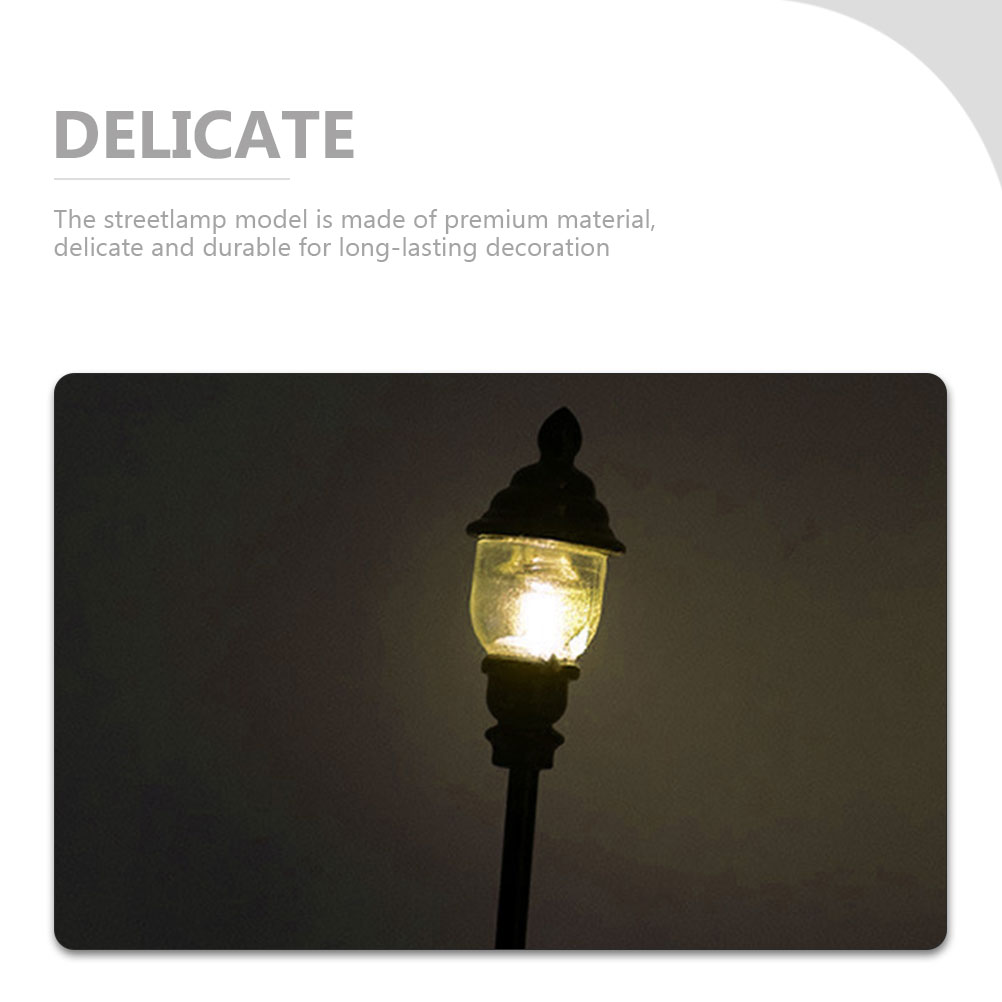 10 Lampadaires Miniatures LED Échelle 1/75 - Pour Modélisme, Bac à Sable, Décoration Jardin - FACULX