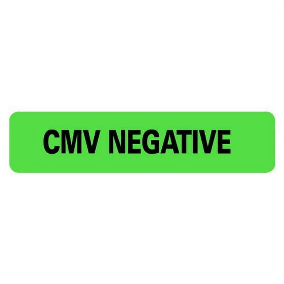 CMV NEGATIVE Small Medical Labels