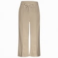thumbnail image 6 of NIEWTR Girls Straight Leg Jogger Pants Baggy Fit Casual Lounge Sweatpants Elastic Waist with Pockets Comfortable Spring Pants（A01-Khaki,4-6 Years), 6 of 7