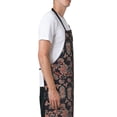 thumbnail image 3 of Pofeuu Retro Floral Print Waterproof Apron with Pockets Adjustable Cooking Aprons Kitchen Bib for Baking Household Cleaning, 3 of 8