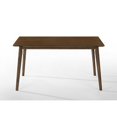thumbnail image 2 of Cid Cyla 59 Inch Rectangular Dining Table, 6 Seater, Rich Walnut Wood Finish, 2 of 3