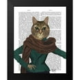 thumbnail image 2 of Fab Funky 12x14 Black Modern Framed Museum Art Print Titled - Feline Fashionista, 2 of 5