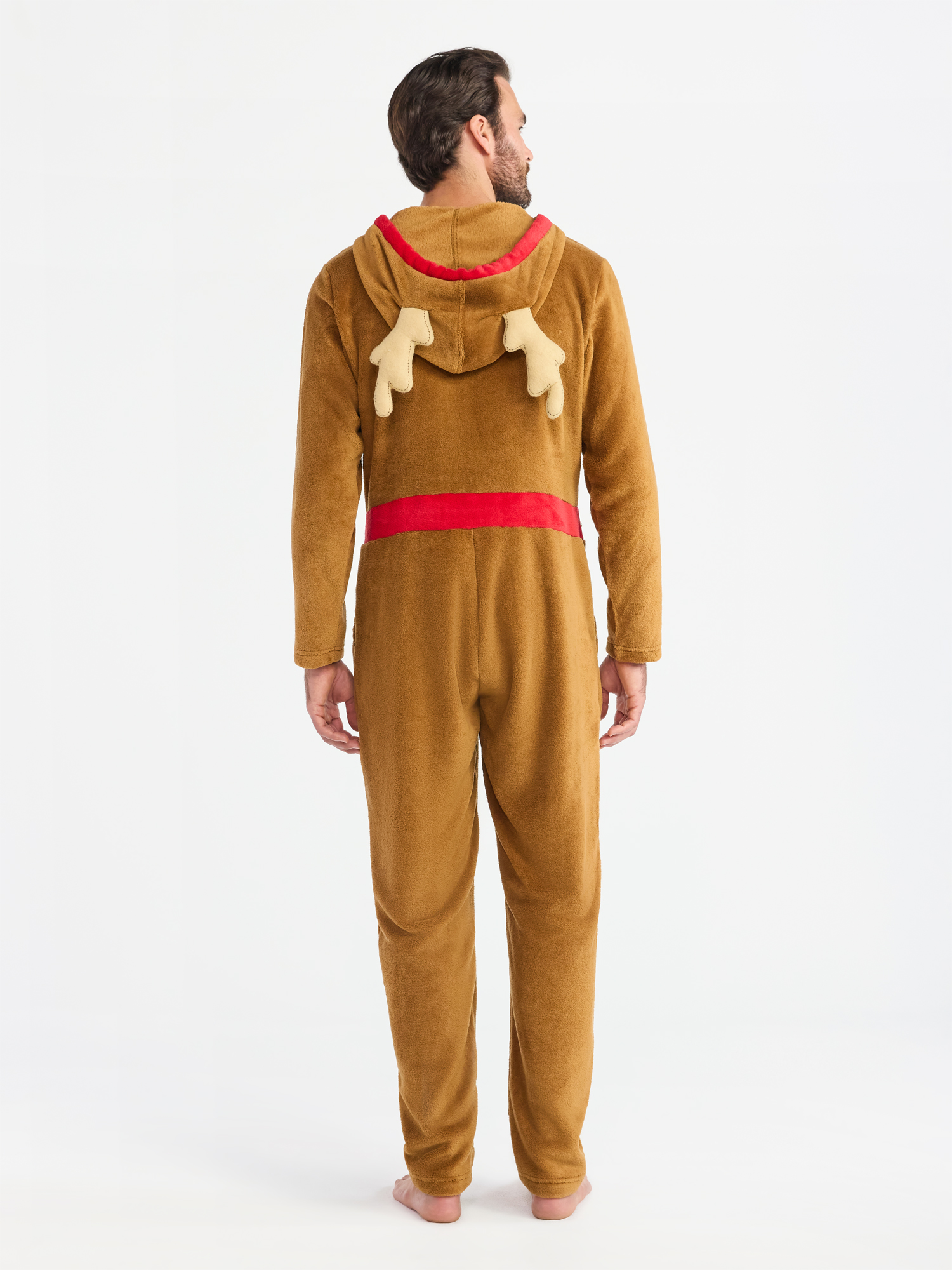 Christmas Men's SantaCon One-Piece Reindeer Union Suit from Holiday Time, Sizes M-XL