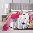 thumbnail image 5 of Hello Kitty Blanket, Super Soft Throw Blanket, Cozy Flannel Blankets For Boys Girls, Warm Blankets For Couch Sofa Bed, 60"X50", 5 of 9