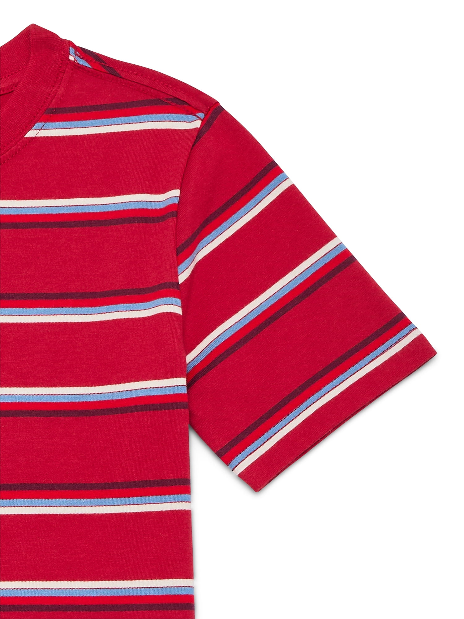 Wonder Nation Boys Short Sleeve Stripe T-Shirt, Sizes 4-18 & Husky