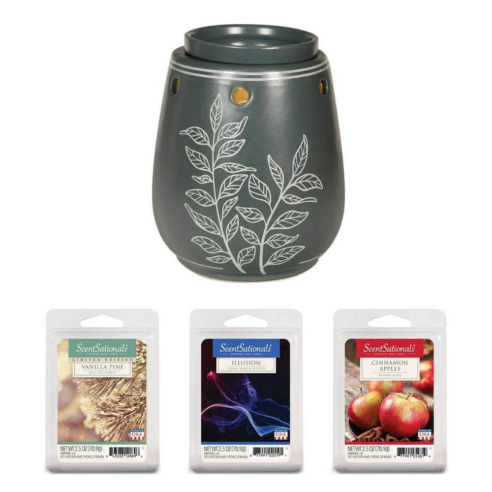 ScentSationals 4 Piece Wax Warmer & Scented Wax Gift Set, Greyson ...