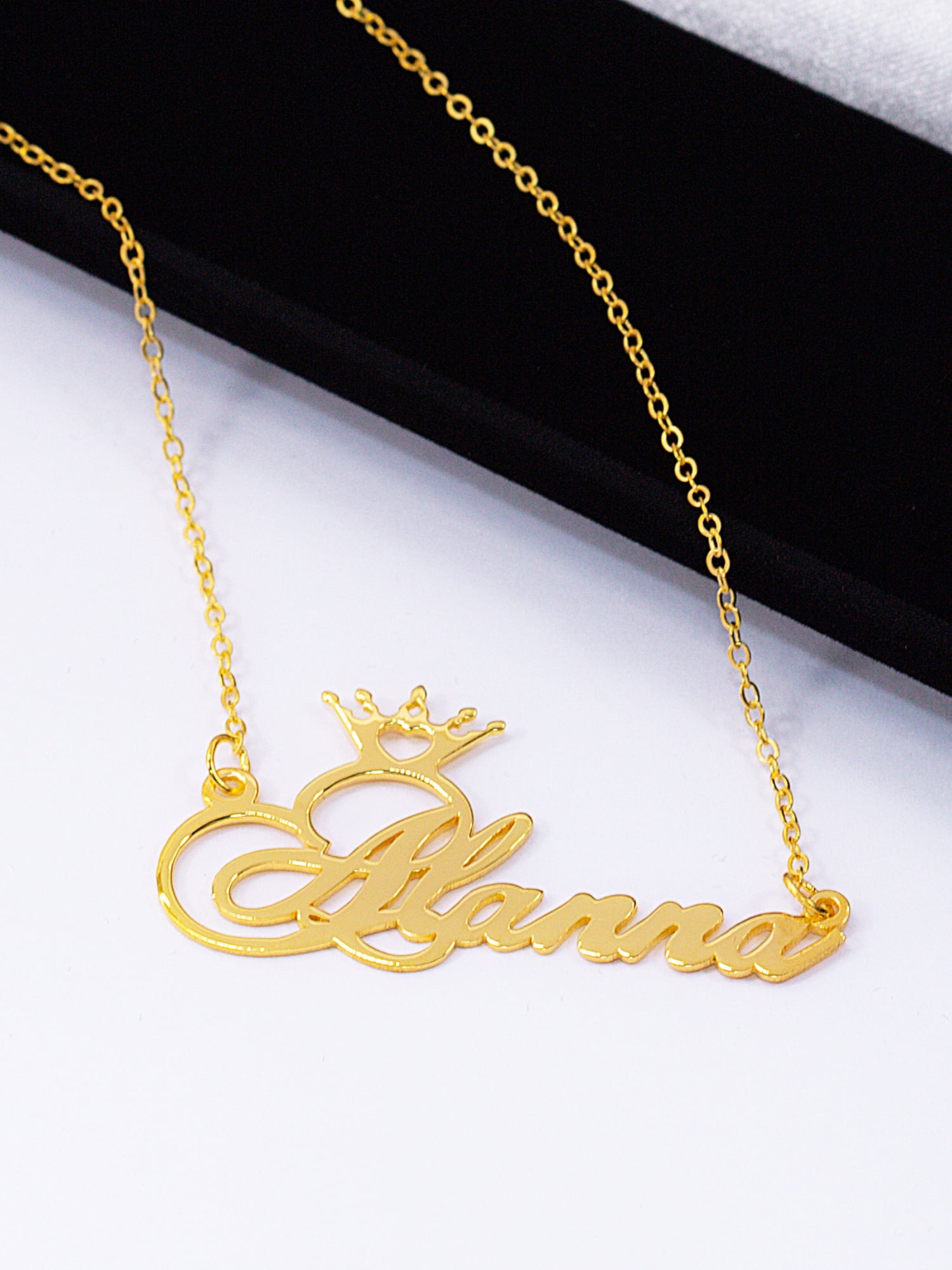 Personalized Crown Name Necklace