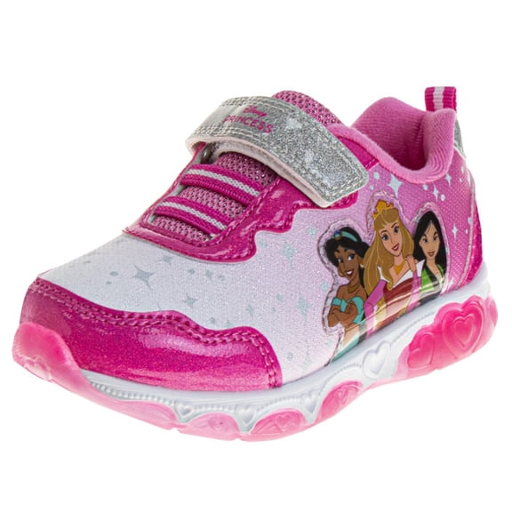 Disney Princess Girls Sneakers. (Toddler Little Kids), Fuchsia, Size: 10
