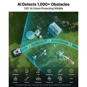 ANTHBOT M5 Wire-Free Robotic Lawn Mower with Blades 1/8 Acre, RTK Dual Vision 4G App Control, 45% Slope