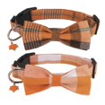 thumbnail image 2 of Mumup Christmas Dog Collar with Bow, Adjustable Red Green Plaid Dog Collars with Removable Bowtie Christmas Collars for Large Dogs Pets, 2 of 5