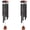 Black, variant on Large Aluminium Wind Chimes 37" Inches to Create a Zen Atmosphere Suitable for Outdoor, Garden, Patio Decoration. Classic Black Wind Chimes with Wind Catcher Suitable as A Gift for Unisex