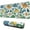 LightColor Dinosaurs Floral, variant on Long Mouse Pads for Desk,LightColor Dinosaurs Floral Pattern Desk Mats on Top Of Desks, Desk Mouse Pad Extra Large with 3mm Non-Slip Base and Stitched Edge for Gaming,Office,Work,Home 31.5"x11.8"