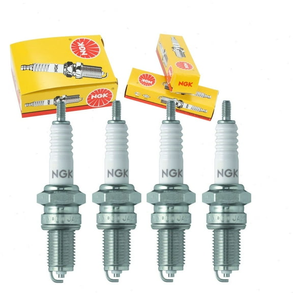 4 pc NGK 6629 Standard Spark Plugs for 09482-00328 4108 4152 90890-78068 92070-1067 98069-59911 A5YC AR4152 B12YC X27EP-U9 Ignition Wire Secondary