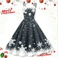 thumbnail image 2 of Christmas Dresses for Women 2025 Holiday Dress for women Christmas Sleeveless Knee Length Retro A Line Flared Swing formal Prom Party Dress, 2 of 3