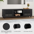 thumbnail image 4 of Signature Design by Ashley Danziar Black 72" TV Stand for TVs up to 82", 4 of 8