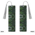 thumbnail image 2 of Kdxio Lush Foliage Green Plant Print Metal Tassel Bookmarks,Perfect Gift for Art Lovers and Bookworms Metal Bookmarks for Women, 2 of 8