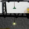 thumbnail image 7 of CHENGSI for 10-Pack HO Scale LED Street Lights Model Wall Lamp Posts Ceiling Lamps for Model Railroad Train Layout Scenery Warm White 3V DC, 7 of 7