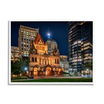 Stupell Urban Cityscape Architecture Buildings Landscape Photography White Framed Art Print Wall Art