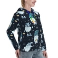thumbnail image 2 of KLL Gnome and Snowflakes for Womens Pullover Hoodie with Pocket Hooded Long Sleeve Shirts Sweatshirt for Women-Small, 2 of 7