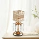 thumbnail image 5 of Candelabro de cristal decorativo para centro de mesa, candelabro para salón 26 cm alto, 5 of 8