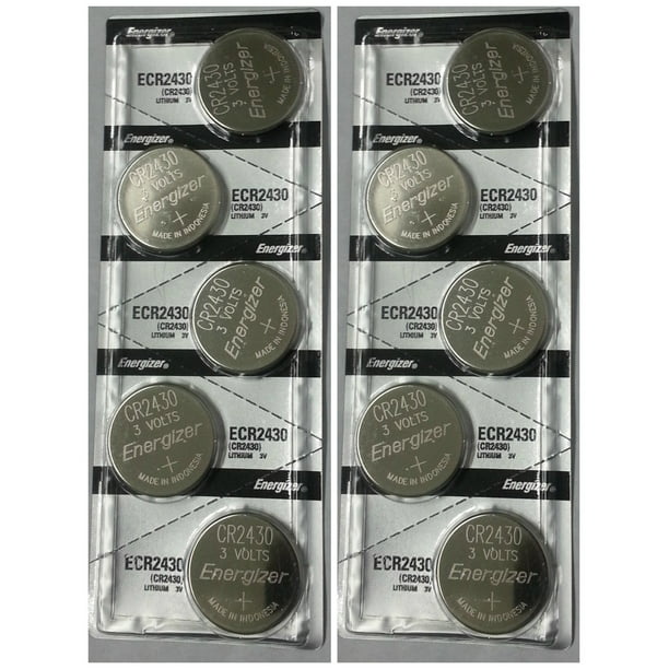 Energizer CR2430 3V Lithium Coin Battery 10 Pack + Off! - Walmart.com