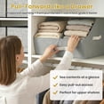thumbnail image 4 of HOMELUX THEORY Trapezoid Storage Bin - UPGRADED Closet Organizers And Storage With Leather Handles & Adjustable Dividers, Fabric Collapsible Storage Bins For Clothes Storage (3pcs, Small, Dark Gray), 4 of 8