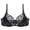 Black, variant on Bras for Women Bra Lace Designer with Double Front Detailing for Everyday Comfort and Support Black 40