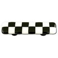 thumbnail image 1 of Black & White Rectangle Glass Cabinet Pull - Aluminum Post, 1 of 1
