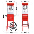thumbnail image 2 of Machine à Maïs Éclaté Vintage Rouge 6oz en Acier Inoxydable avec Chariot Mobile et Rangement - Style Rétro Cinéma pour Usage Domestique et Commercial, 2 of 6