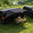 thumbnail image 5 of Topukaiba Car Awning Camping Tarp, Large Tailgate Sun Shade Shelter Set, Waterproof Rain Fly Canopy for Camping, Beach, Tailgating & Outdoor Activities,Black,12.4x9.2in, 5 of 5