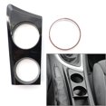 thumbnail image 4 of NS Center Console Water Cup Holder Panel Cover Trim for BMW 1 Series E81 E82 E87 E88 Hatchback Coupe 2004-2011, Gloss Black, 4 of 5