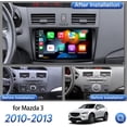 thumbnail image 2 of Radio Estéreo Para Automóvil 2G + 32G Para Mazda 3 2010 2011 2012 2013-1280 * 800 Pantalla Táctil De Radio Para Automóvil De 9 Pulgadas Con Carplay Inalámbrico Y Android Auto Gps Wifi Bluetooth Fm Cám, 2 of 5