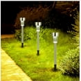 thumbnail image 4 of Luces solares para exteriores, luces solares de estaca de acero inoxidable a prueba de agua para caminos, jardines, patios, caminos, caminos, caminos, decoración de césped -, 4 of 5