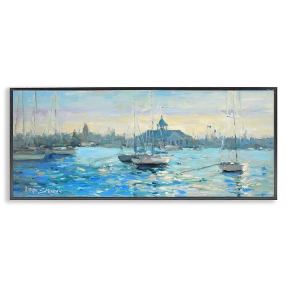 Stupell Industries Sunday On The Water Black Framed Giclee Art, design by Allayn Stevens